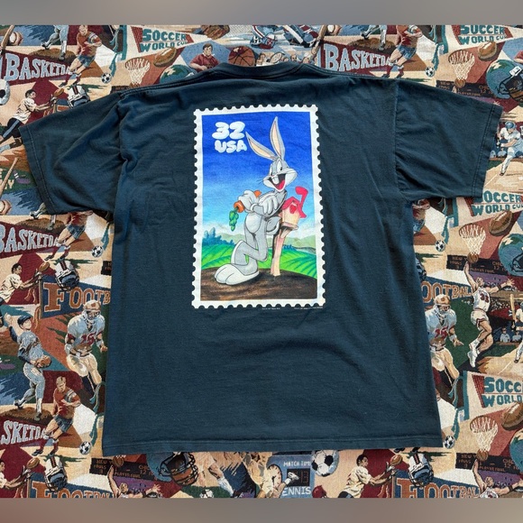Looney Tunes Mania Other - Vintage 90s Bugs Bunny Looney Tunes Stampers Black Graphic T-shirt